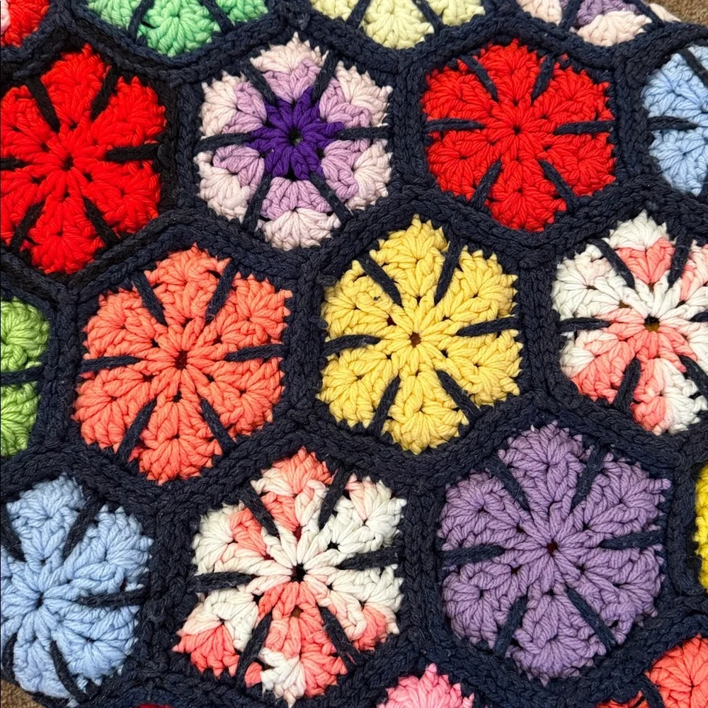 Urban Renewal One-Of-A-Kind Crochet Throw Blanket